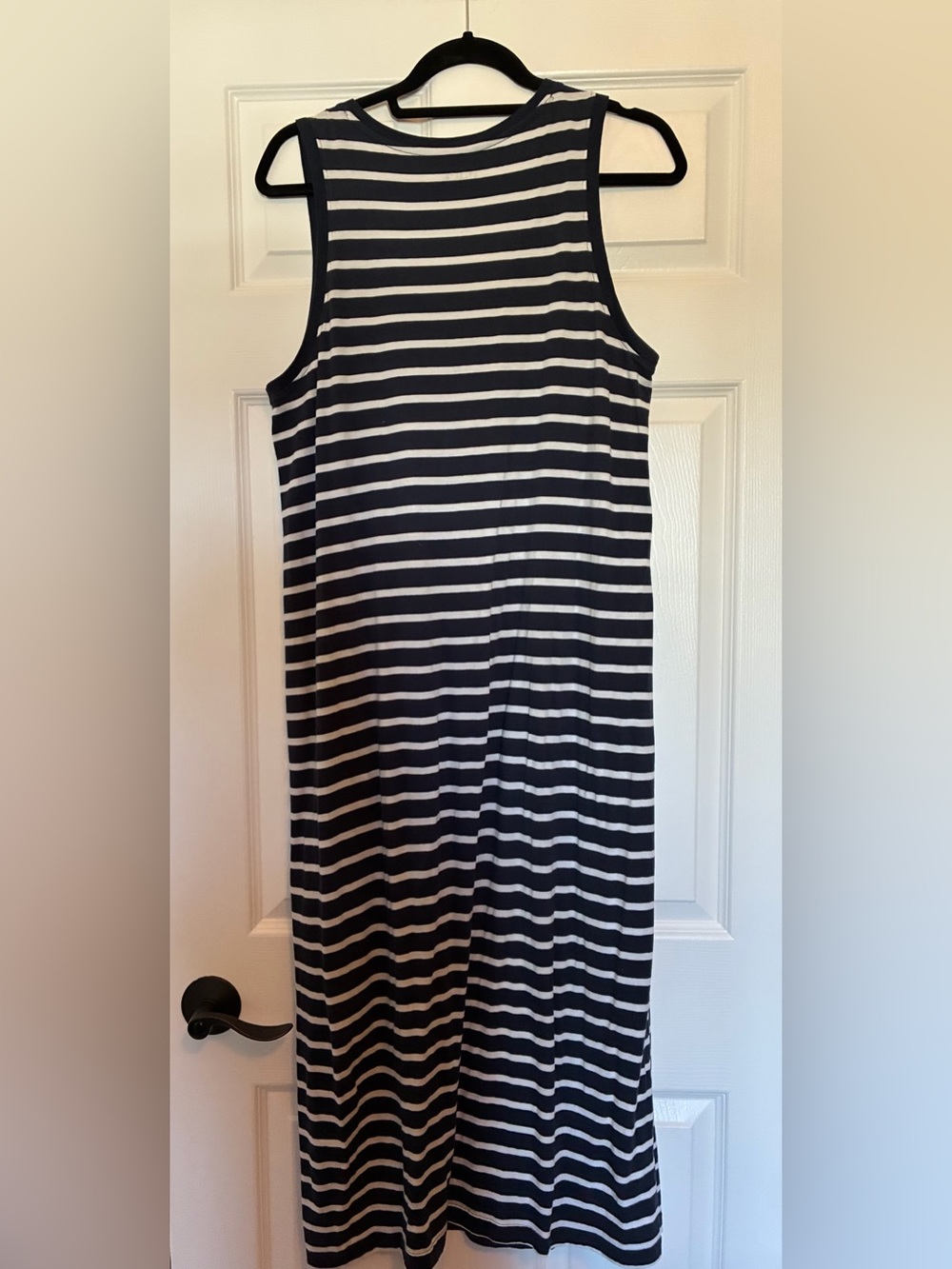 Pact Women's Monterey Stripe
Softspun Tank Midi Dress, Size Medium, Blue & White - Picture 4 of 7